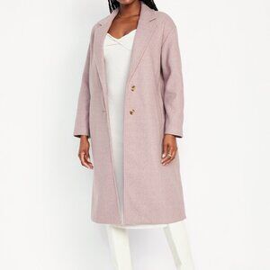 Old Navy Soft Brushed Long Overcoat - Mauve - NWT Size Large